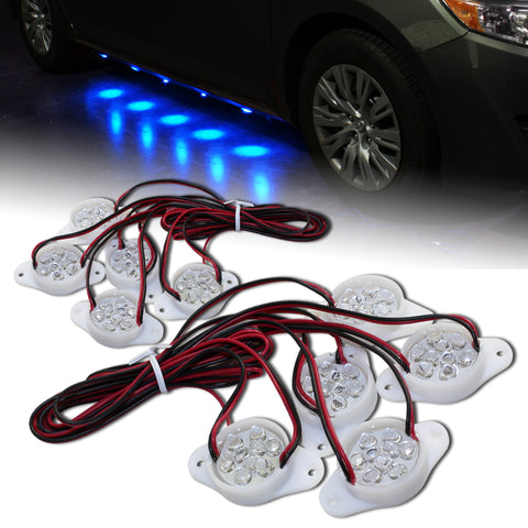 Universal Brabus Style Blue 90-LED Underglow Under Car Puddle Lighting Lamp Kit