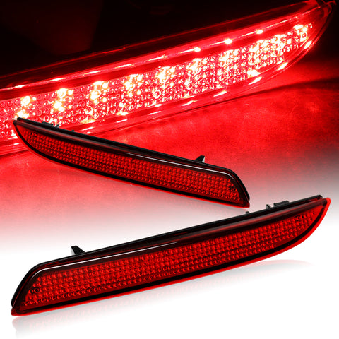 For 2011-2014 Acura TSX/Honda Insight JDM Red Lens LED Bumper Brake Light Lamp