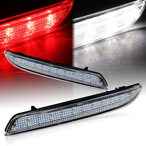 For 2011-2014 Acura TSX/Honda Insight JDM Clear Lens LED Bumper Brake Light Lamp