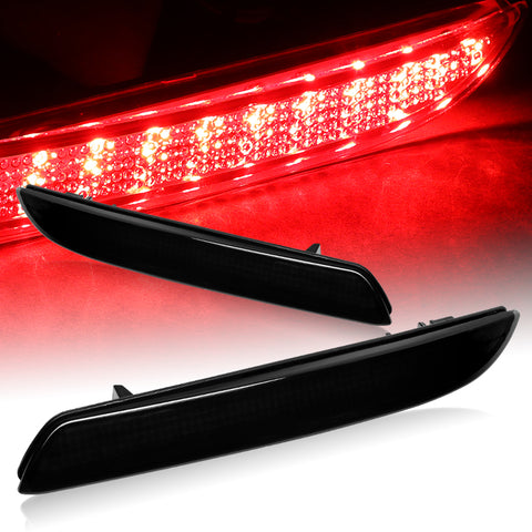 For 2011-2014 Acura TSX/Honda Insight JDM Smoke Lens LED Bumper Brake Light Lamp