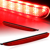For 2003-2008 Mazda 6 Red Lens LED Rear Bumper Reflector Brake Stop Light Lamps
