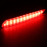 For 2010-2013 Mazda 3 Red Lens Red LED Rear Bumper Reflector Brake Light Lamps