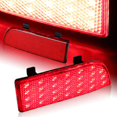 For 2003-2014 Mercedes-Benz Viano Red Lens LED Rear Bumper Reflector Brake Lights