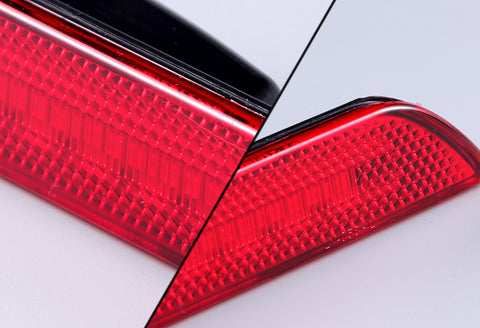 For 2015-2020 Ford Mustang Red Reflector LED Rear Bumper Side Marker Lights Lamp
