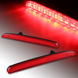 For 2017-2020 Honda Civic Hatchback/4DR LED Rear Bumper Red Reflector Light