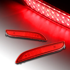 For 2018-2020 Toyota Camry Red Lens 24-SMD LED Rear Bumper Stop Brake Lights