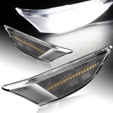 For 2012-2016 Porsche 911 Carrera/Boxster/Cayman Clear Lens White LED Side Marker Lights