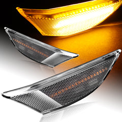 For 2012-2016 Porsche 911 Carrera/Boxster/Cayman Clear Lens Amber LED Side Marker Lights