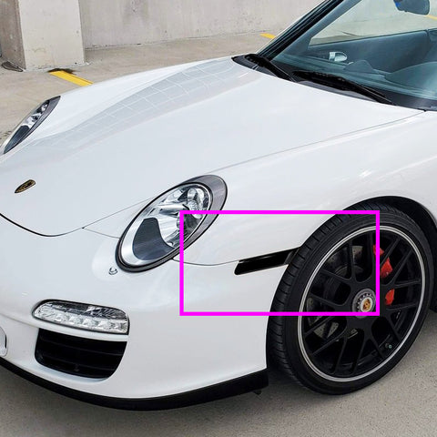 For 2005-2012 Porsche Porsche Boxster/Cayman/Carrera 911 Smoke Lens White LED Side Marker Lights