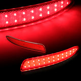 For 2007-2013 BMW E70 X5 Red Lens 48-SMD LED Rear Bumper Stop Brake Light Lamps