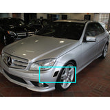 For 2008-2011 Mercedes W204 C300 C350 C63 Smoke Lens White LED Side Marker Lights