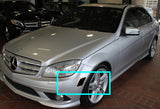 For 2008-2011 Mercedes W204 C-Class Smoke Lens Amber LED Side Marker Lights Lamp