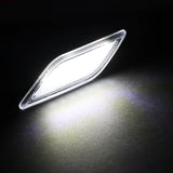 For 2012-2014 Mercedes W204 C-Class Smoke Lens White LED Side Marker Lights Lamp