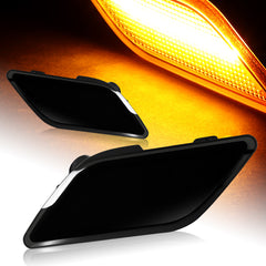 For 2012-2014 Mercedes W204 C-Class Smoke Lens Amber LED Side Marker Lights Lamp