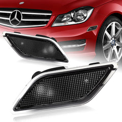 For 2012-2014 Mercedes W204 C-Class Clear Lens Turn Signal Side Marker Lights
