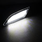 For 2010-2013 Mercedes W212 E-Class Clear Lens White LED Side Marker Lights Lamp