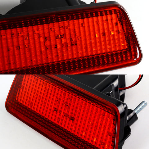 For Nissan 11-15 Juke/ 14-18 Rogue/ 15-18 Murano LED Red Lens Rear Brake Stop Tail Fog Light Lamp
