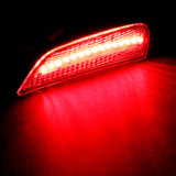 For 2016-2021 Mazda MX5 Miata Red LED Clear Lens Rear Signal Side Marker Lights