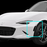 For 2016-2021 Mazda MX5 Miata Amber LED Smoked Lens Front Side Marker Lights