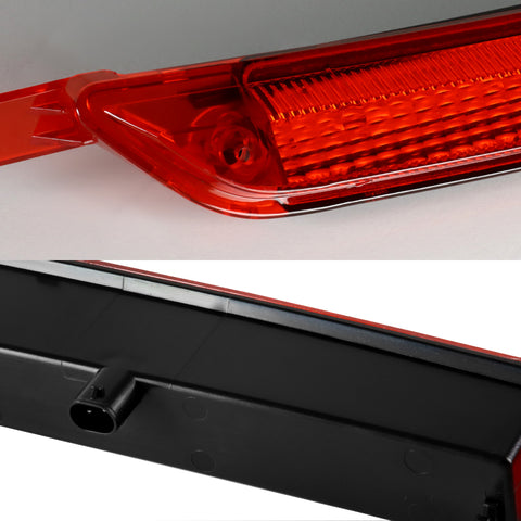 For 2015-2020 Volkswagen E-Golf R GTi High Mount LED Red Lens Third Brake Light