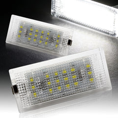 For 1999-2006 BMW E46 2DR 3-Series White 18-SMD LED License Plate Lights Lamps