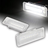 For Smart Fortwo Coupe Convertible 450 451 White 18-SMD LED License Plate Lights