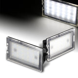 For Range Rover Sport Discovery Land Rover LR2 LR3 LR4 / L319 L320 L359 White LED License Plate Lights