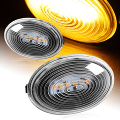 For 2007-2015 Mini Cooper R55 R56 R57 R58 R59 Clear Amber LED Side Marker Lights