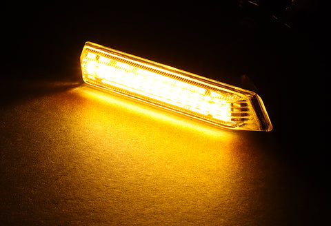For BMW E53 X5 E36 Coupe Smoke Lens Amber LED Turn Signal Side Marker Light Lamp