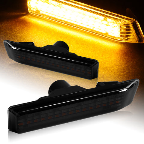 For BMW E53 X5 E36 Coupe Smoke Lens Amber LED Turn Signal Side Marker Light Lamp