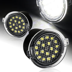 For F150/Explorer/Edge/Expedition/Flex White LED Under Side Mirror Puddle Lights  2pcs