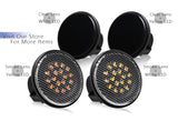 For 1989-2015 Mazda MX-5 Clear Lens Amber LED Indicator Side Repeaters Lights