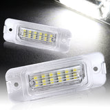 For 2005-2011 Mercedes-Benz ML-Class W164 White 18-SMD LED License Plate Lights
