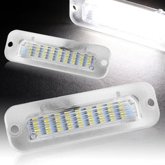 For 1990-2012 Mercedes-Benz G-Class W463 White 18-SMD LED License Plate Lights