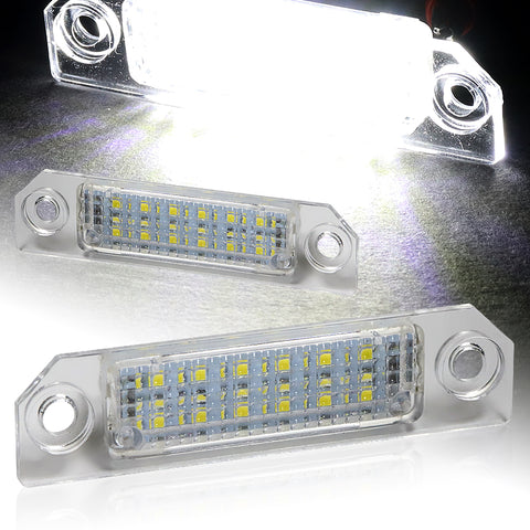 For Ford/Fusion/Mustang/Taurus/Focus Xenon White LED 6000K License Plate Lights