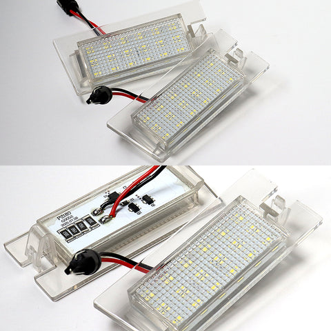 For 2014-2018 Jeep Cherokee Xenon White 18-SMD LED 6000K License Plate Lights