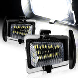 For 2007-2018 Jeep Wrangler JK Xenon White 18-SMD LED 6000K License Plate Lights