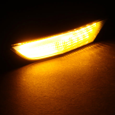 For 2008-2022 Nissan GTR R35 Smoke Lens Amber LED Turn Signal Side Marker Lights