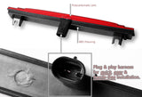 For 2005-2013 Chevrolet Corvette Red Lens LED Strip 3RD Third Brake Stop Light Lamp