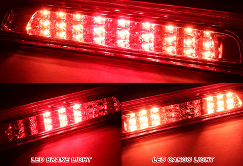 For 2007-2018 Toyota Tundra Red Lens LED 3RD Third Rear Brake Stop Light Lamp