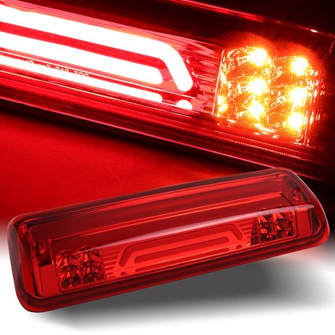 For 2004-2008 Ford F150 Red Lens LED Strip 3RD Third Brake Stop Light W/Cargo Lamp