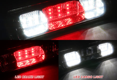 For 2004-2008 Ford F150/Lobo Chrome/Clear LED Third 3RD Brake Stop Light Cargo Lamp