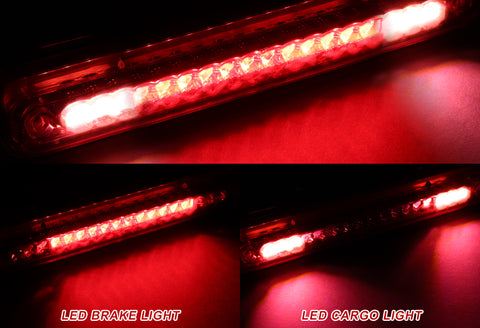 For 1988-2000 Chevy GMC CK C10 Red Lens LED 3RD Brake Stop Light W/Cargo Lamp