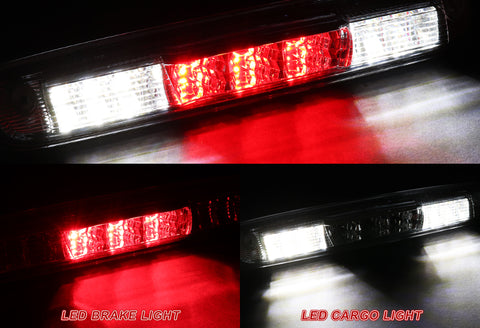 For 2007-2013 Silverado/ Sierra Smoke Lens LED 3RD Third Brake Light W/ Cargo Lamp