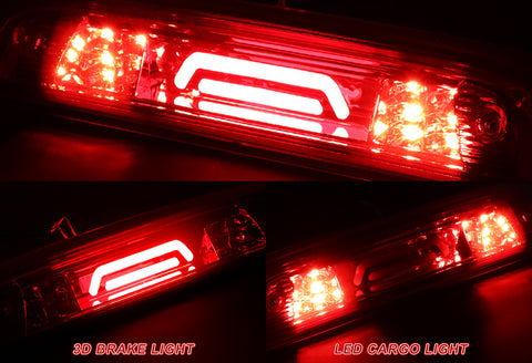 For 2014-2018 Chevy Silverado/GMC Sierra Red Lens LED 3RD Third Brake Light Lamp
