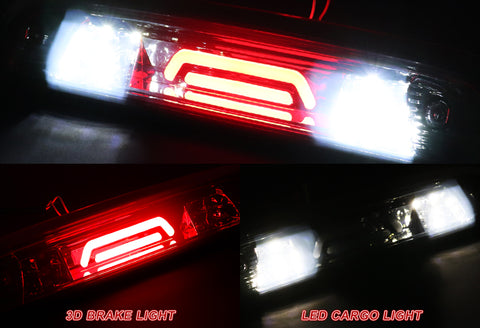 For 2007-2018 Toyota Tundra Chrome LED BAR 3RD Third Brake Light W/Cargo Lamp