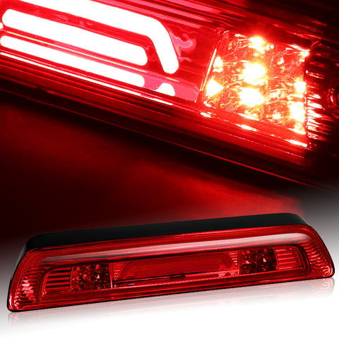 For 2007-2018 Toyota Tundra Red Lens LED BAR 3RD Third Brake Light W/Cargo Lamp