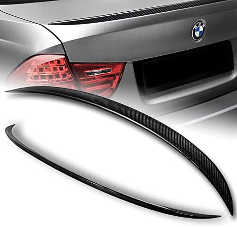For 2006-2011 BMW E90 4-DR M3 Style Real Carbon Fiber Rear Trunk Spoiler Wing