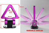 Universal Car SUV Purple Triangle Track Racing Style Tow Hook Look Decoration