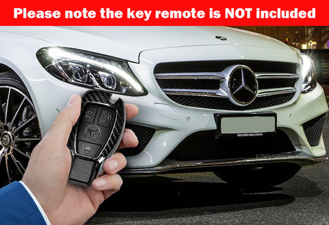 For Mercedes-Benz C180/200/250/300/W203/W210/W211/E320/350/500 AMG Real Carbon Fiber Remote Key Shell Cover Case